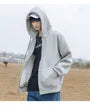 Plain Zip-Up Hoodie