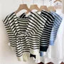Striped Knit Light Scarf