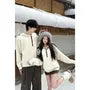 Couple Matching Plain Knit Hoodie
