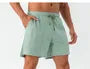 Drawstring Waist Plain Wide Leg Sports Shorts