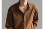 Long-Sleeve Pocketed Plain Shirt