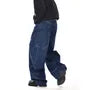 Mid Rise Paneled Wide Leg Jeans