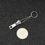 Zipper Chained Dangle Earring / Clip-On Earring