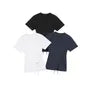 Short Sleeve Crew Neck Plain Drawstring Slim-Fit T-Shirt
