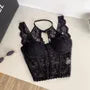 Sleeveless Lace Crop Bustier Top