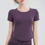 Short-Sleeve Crew Neck Back Pocketed Sport T-Shirt