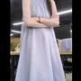Sleeveless Plain Midi A-Line Dress