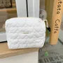 Lettering Applique Makeup Bag