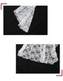 Off-Shoulder Ruffle Lace Long Sleeve High Low Dress