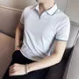 Short Sleeve Striped Polo Shirt