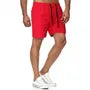 Plain Swim Trunks With Adjustable Waistline Side Pockets