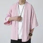 Short-Sleeve Plain Open Front Jacket