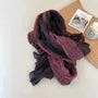 Two-Tone Linen Cotton Scarf
