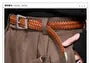 Genuine Leather Braided Belt