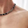 Faux Leather Chain Necklace