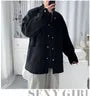 Oversized Snap-Button Shirt Jacket