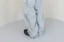 Drawstring Waist Plain Loose-Fit Cargo Pants