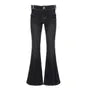Low Waist Washed Slim-Fit Boot-Cut Jeans
