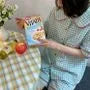 Pajama Set: Short-Sleeve Gingham Shirt + Shorts