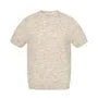 Short-Sleeve Crewneck Plain Knit Top