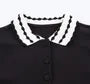 Short Sleeve Collared Contrast-Trim Slim-Fit Polo Top