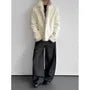 Faux Fur Trim Open Front Jacket