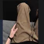 Drawstring Waist Plain Corduroy Wide Leg Sweatpants