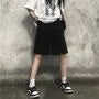 Drawstring-Waist Stitch-Trim Shorts
