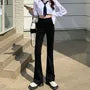 High Rise Washed Flared Jeans