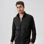 Stand Collar Plain Zip Windbreaker