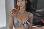 Set: Striped Bikini Top + Bottom