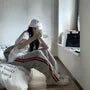 High Waist Striped Side Sweatpants