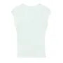 Cap-Sleeve V-Neck Plain T-Shirt