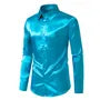 Long-Sleeve Satin Shirt