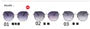 Metal Frame Gradient Sunglasses