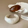 Irregular Resin Open Bangle
