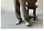Mid Rise Plain Inverted Pleated Loose Fit Pants / Notch Lapel Plain Pocket Front Single-Breasted Blazer