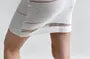 High Rise Plain Sheer Panel Knit Mini Pencil Skirt