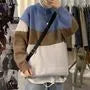 Crew Neck Color Block Sweater