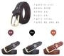 Woven Faux Leather Belt