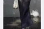 Short-Sleeve Linen Plain Maxi Shirt Dress