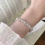Faux Pearl Rhinestone Alloy Bracelet