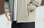 Plus Size Hooded Two Tone Zip Jacket