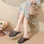 Jelly Cutout Slide Sandals
