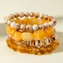 Set Of 4: Beaded Bracelet