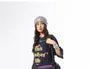 Drawstring Mesh Panel Nylon Belt Bag