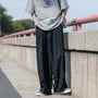 Mid Rise Plain Wide Leg Dress Pants
