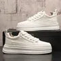 Faux Leather Platform Sneakers