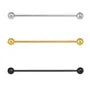Polished Alloy Round End Cap Collar Pin