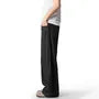 Mid Rise Plain Wide Leg Pants